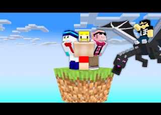  マイクラ ドラゴンと行く １ブロックの世界でエンドラ討伐
