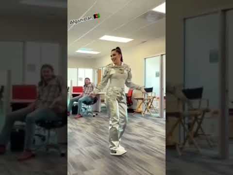 رقص دختر افغان با پسر خارجی