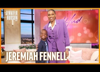  Jennifer Hudson Sings With Kid Reporter Jeremiah Fennell