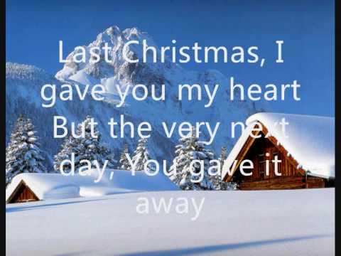 Wham Last Christmas Lyrics On Screen