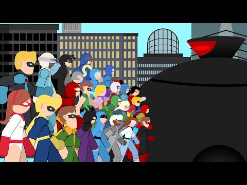 Omnidroid V X 10 Vs All Supers WHAT IF The Incredibles Glory Days Stick Nodes