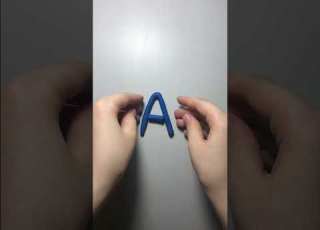  A Clay Alphabet Letter A Learn ABC With Modeling Cla Alphabet Art Clay Shorts