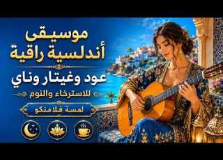 موسيقى أندلسية راقية بدون كلمات عود وغيتار وناي مع لمسة فلامنكو للاسترخاء والنوم