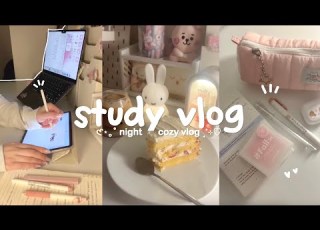  Night Study Vlog Pulling An All Nighter Cozy Productive Night Routine Lots Of Note Taking Etc