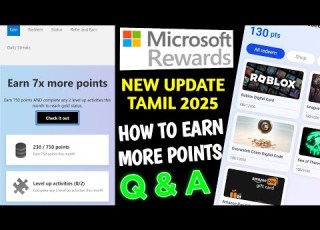  Microsoft Rewards New Update Tamil 2025 Microsoft Rewards BING Review By Tgkabilan