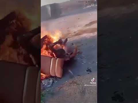 توثيق جرائم ميليشيات حكمت الهجري حيث تقوم بحرق جثث الأسرى المحتجزين لديها السويداء سوريا