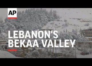 Snow Blankets Lebanon S Bekaa Valley