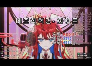  네모의 꿈 화이트 LIVE RED레드