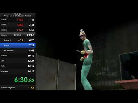Thrill Kill Arcade Mode Speedrun Dr Faustus Medium 13 03 Without Loads