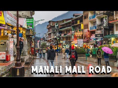 Walkthrough Manali Mall Road Street Walking Tour Himachal Pradesh Relaxation Music