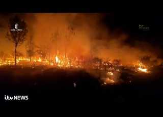 Dramatic Scenes As Spain Faces One Of Its Largest Wildfires On Record