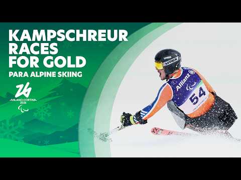 Para Ski Alpin Kampschreur Gold Race Super G Der Herren Sitzend 9 März Mailand Cortina