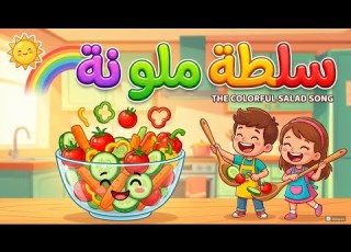  سلطة ملونة أغنية تعليمية ممتعة للأطفال عن الخضروات