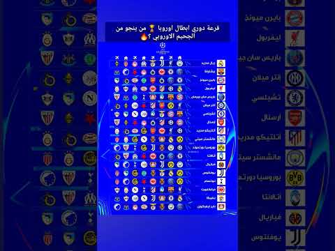 قرعة دوري ابطال اوروبا 2025 Football كرة القدم Championsleague Ucl Barcelona Realmadrid Messi