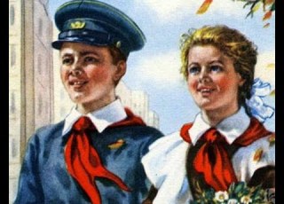  Большой детский хор ЦТ и ВР Учат в школе солист Миша Дульский 1976
