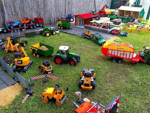 RC TRACTORS Farming Village Massey Ferguson New Holland