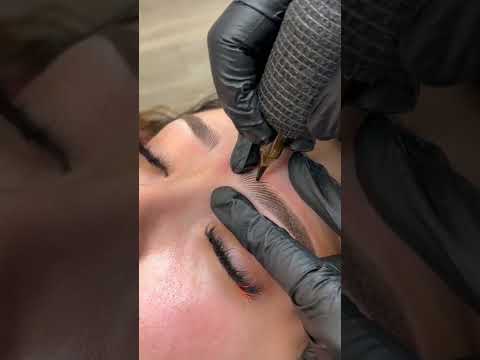 رسم الحواجب شعرة شعرة Microblading رسم الحواجب شعرة شعرة Microblading