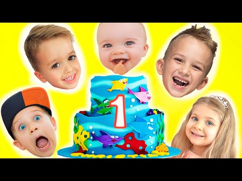 Happy Birthday Christian First Birthday Kids Party With Vlad Niki Diana And Roma
