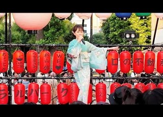 丘みどり 佐渡の夕笛 ソーラン節 残酷な天使のテーゼ 中野駅前大盆踊り大会