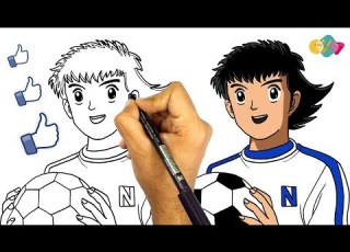 طريقة رسم كابتن ماجد من كرتون الكابتن ماجد كيف ترسم كابتن ماجد تعليم الرسم للمبتدئين