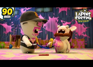  La Police Des Lapins Les Lapins Crétins Invasion Compilation 90mn