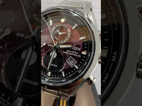 Citizen Tsuki Yomi Radio Controlled Moon Phase Blue Patterned Dial Citizen Tsukiyomi Watch