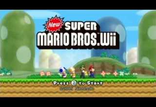 New Super Mario Bros Wii Title Screens 2009 Nintendo