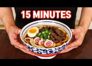 This 15 Minute Beef Noodle Soup Will Change Your LIFE Niku Udon