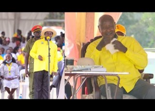  Teacher Mpamire S Hilarious Jokes Bring Tears Of Joy To President Museveni And Mama Janet