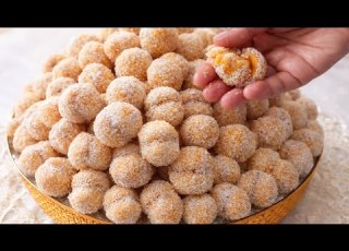 حلويات العيد2026 بدون زبدة وبمذاق البرتقال ألذ وأسهل حلوى معلكة اقتصادية وبكمية كثيرة