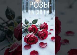Розы на снегу LuDa