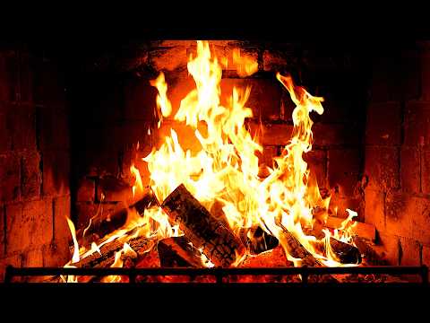 Cozy Fireplace 4K 12 HOURS Fireplace With Crackling Fire Sounds Fireplace Ambience