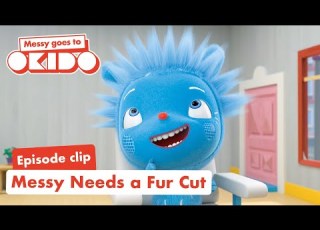 Messy Needs A Fur Cut Clip Messy Goes To OKIDO Cartoons For Kids