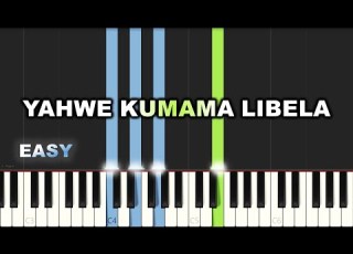  Micheline Shabani Yahwe Kumama Libela EASY PIANO TUTORIAL BY Extreme Midi