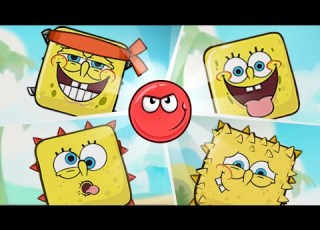 Red Ball 4 Fusion Battle Red Ball Vs All Boss 5 SpongeBob Boss