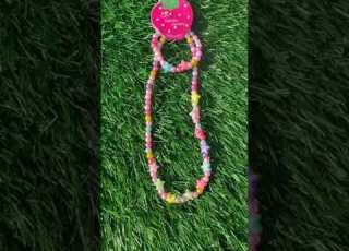 Colorful Kids Jewelry Set Cute Beaded Necklace Bracelet For Girls Beadednecklace Bracelet