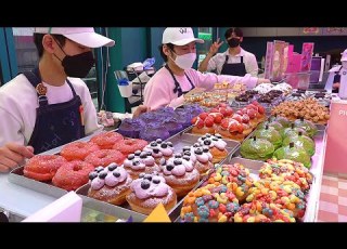 Incredible 40 Kinds Of High Quality Colorful Donuts 역대급 수제도넛 Korean Dessert Shop