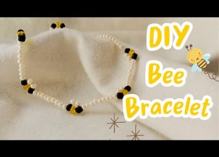  How To Make A Really Easy Bee Bracelet With Beads طريقة عمل سوار نحلات بالخرز بطريقة سهلة