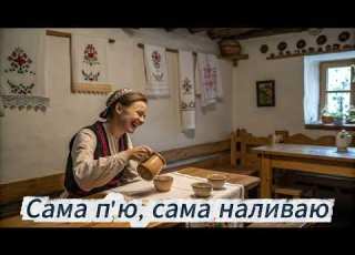 Сама п ю сама наливаю Українська народна пісня Ukrainian Funny Folk Song New Cover 2025