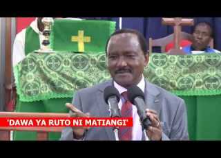  KALONZO TO KENYANS MATIANGI NDIO DAWA YA RUTO
