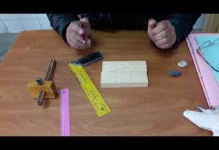 تمرين نجاره الصف الاول تعشيقه نصف علي نصف 1