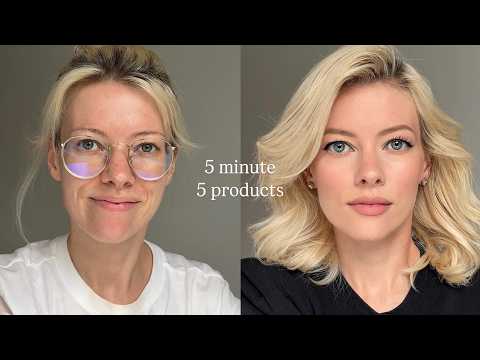 5 Minute No Foundation Makeup With Just 5 Products Quick Easy Everyday Look