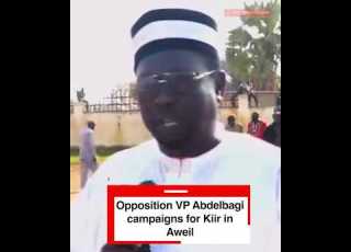 Opposition VP Abdelbagi Campaigns For Kiir In Aweil