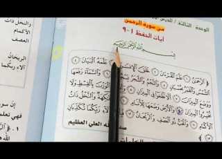سورة الرحمن التربية الاسلامية للصف السادس الابتدائي ص ٤٢ مع الشرح وحل المناقشة ست مريم