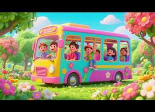 The Flower Garden Bus Ride Nursery Rhymes Kids Songs