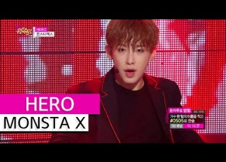 HOT MONSTA X HERO 몬스타엑스 히어로 Show Music Core 20151024