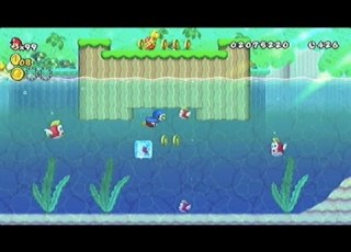  NewスーパーマリオブラザーズWii 27 ワールド4 W4 1 ペンギンスイミング