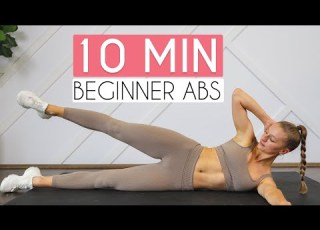 10 MIN BEGINNER AB WORKOUT Sixpack Abs No Equipment