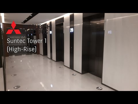 Mitsubishi High Rise Lifts At Suntec Tower 1