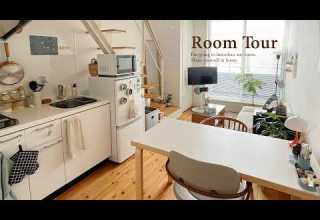 Room Tour Natural Loft Studio With Warm Vibes Smart Storage Ideas